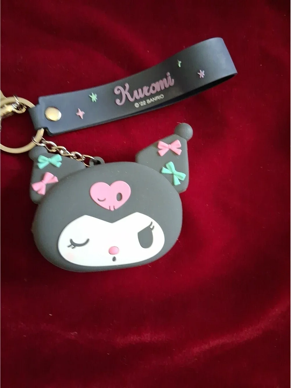 Kuromi Cartoon Small Wallet Key Ring